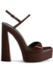 Sylvy 145mm patent leather sandals