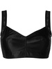 cropped bustier top