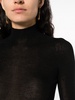 high-neck fine-knit jumper