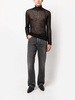 open-knit roll-neck jumper