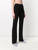 high waisted straight-leg trousers