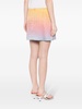 gradient-effect silk miniskirt