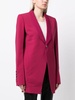 narrow-notch lapels blazer