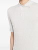 knitted cotton polo shirt