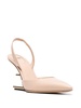 100mm sculpted-heel slingback pumps