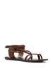 lace-up suede sandals 