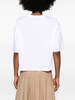 Godet tulle-detail cotton T-shirt