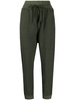 high-waisted drawstring track pants