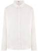 Anagram-embroidered cotton shirt