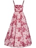 Ribbon Bouquet-print maxi dress