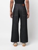 wide-leg denim trousers