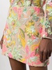 floral-print sequin-embellished miniskirt 