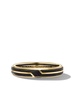 18kt yellow gold Forged carbon ring