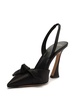 Clarita Bell 100mm satin slingback pumps