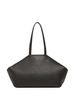 logo-debossed leather shoulder bag