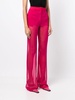 silk-georgette flared trousers