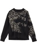 leopard-print crew-neck jumper