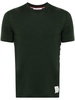 Grey 4-Bar Intarsia-Knit Wool T-Shirt