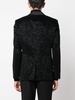 Lord Fit flocked velvet blazer