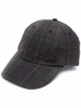 plaid-pattern cap