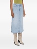 Abyss denim midi skirt