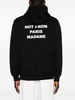 slogan-print cotton hoodie