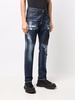 Super Straight bandana-print jeans