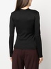 cut-out detail long-sleeve top