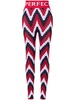 chevron jacquard leggings