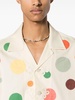 Neutral Dot-Appliqué Cotton Shirt