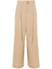 mid-rise palazzo trousers 