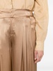 pleat-detail satin palazzo pants