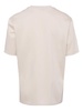 Glossy crew-neck cotton T-shirt