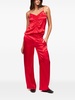 wide-leg satin trousers