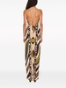 Pesci-print halterneck dress