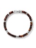 sterling silver Hex Bead tiger eye bracelet