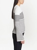 striped flared-cuffs jumper