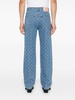 crescent moon-print jeans