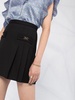 pleated mini skirt