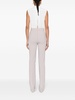 tie-detail crepe jumpsuit