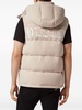 logo-patch padded vest 