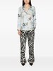 graphic-print silk shirt