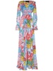 Bombing Graffiti-print maxi dress