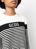 jacquard-logo striped jumper