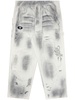 spray-paint straight-leg track pants