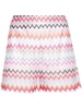 zigzag-woven shorts