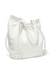 drawstring-top tote bag