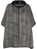 Checked wool cape