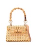 Abigail woven-wicker bag