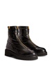 Avice embossed crocodile-effect boots 